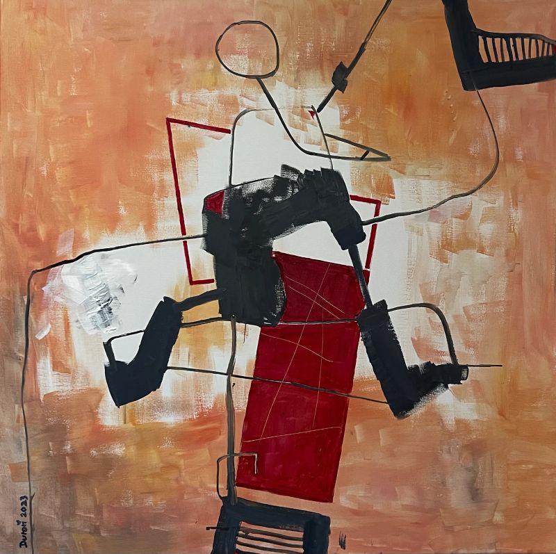 ŠERMÍŘ, Zdeněk Duroň — Plátno, 80 × 80 cm