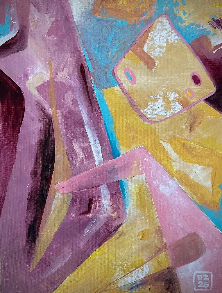 SÝR, Zdeněk Duroň — Acrylic, Abstract, Canvas — 30 × 40 cm