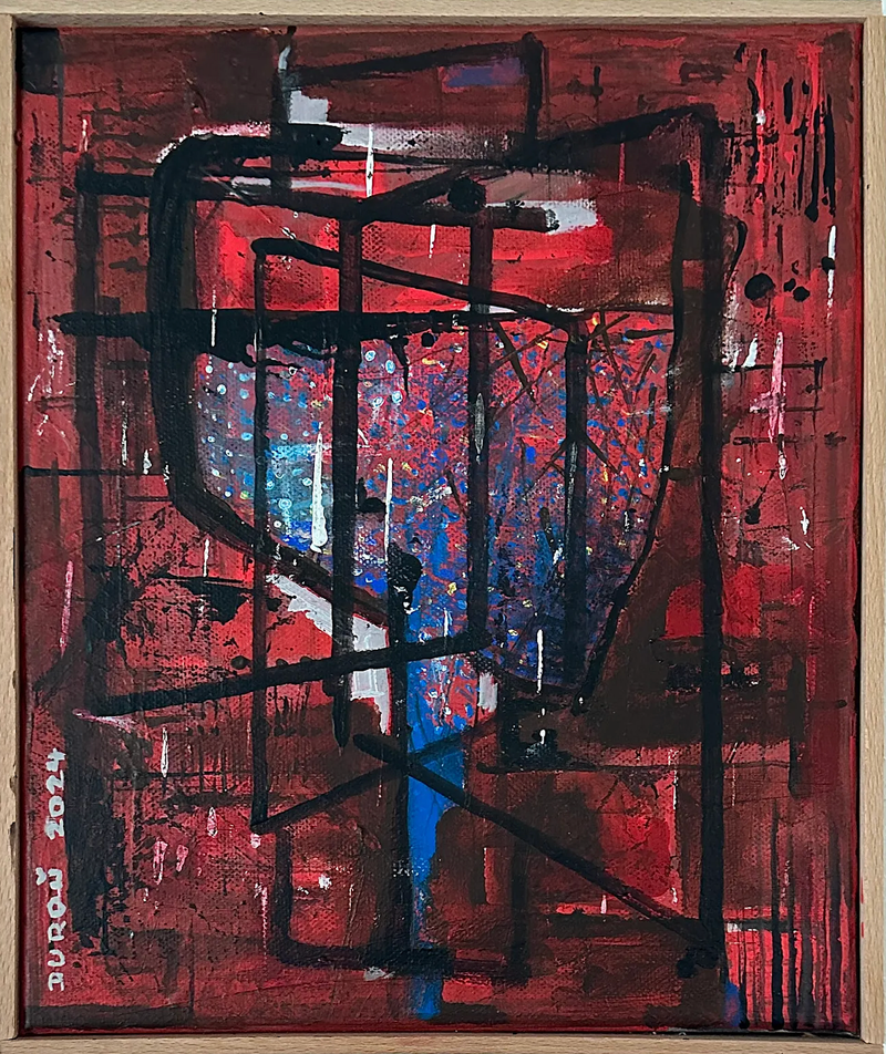 Úhly pohledu ... (Nézőpontok …), Zdeněk Duroň — Vászon, 25 × 30 cm