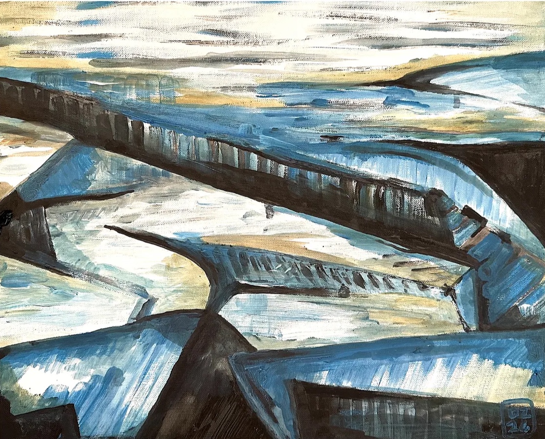 XL LEDY, Zdeněk Duroň — Tempera, Expresionismus, Plátno — 50 × 40 cm