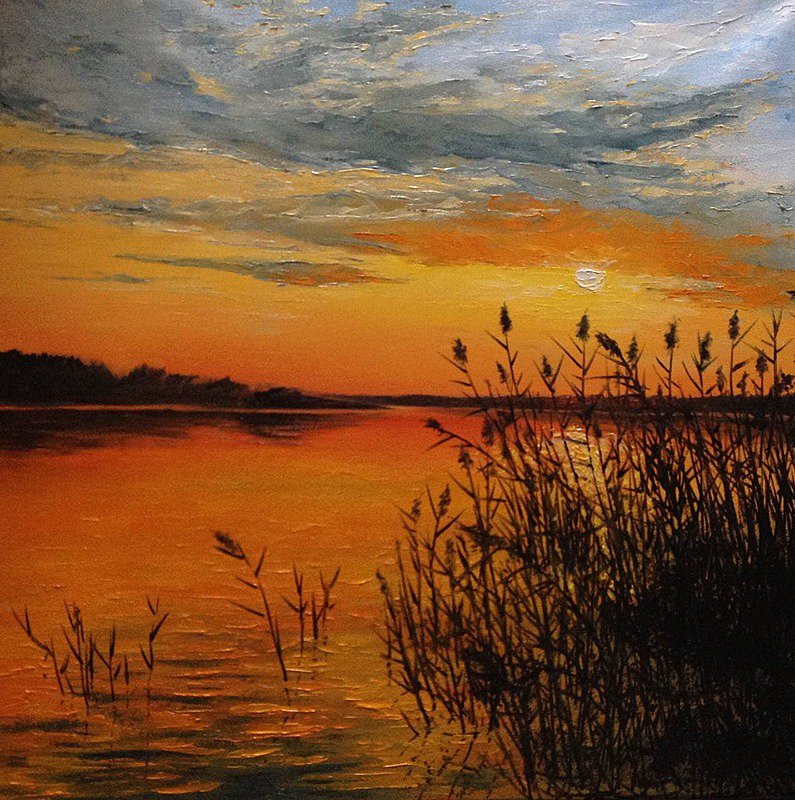 Reeds on the lake