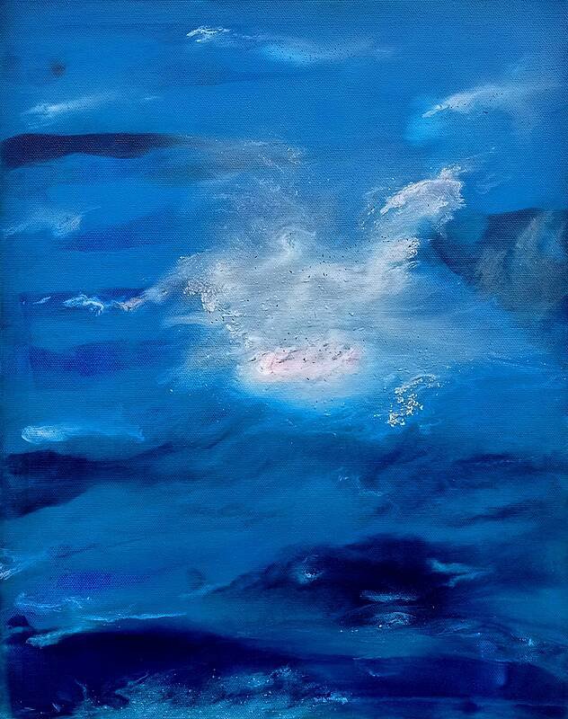Blue & white