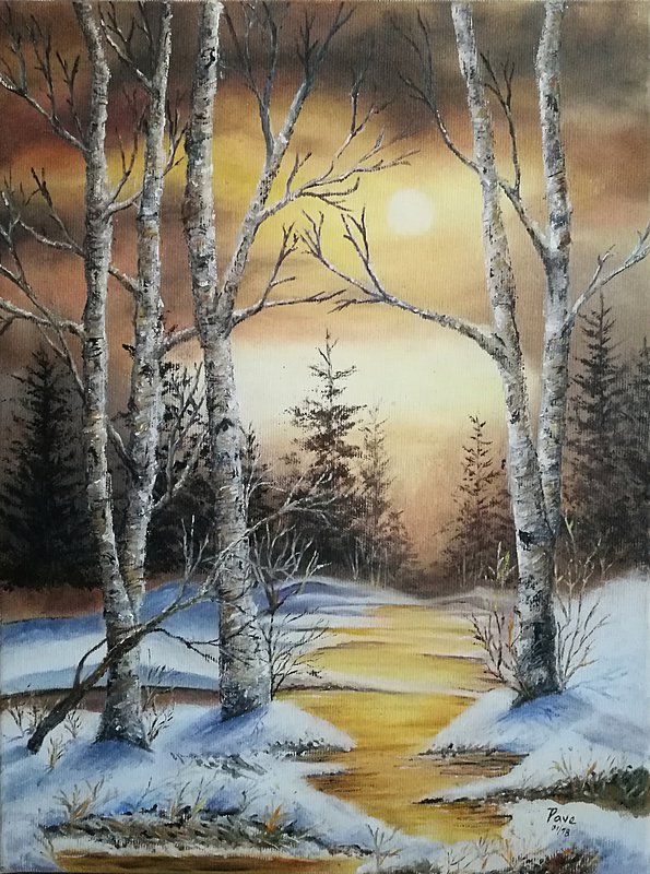 Birches in Winter
