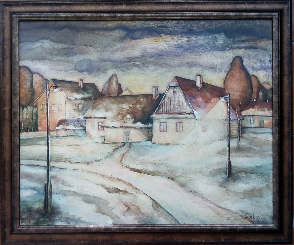 Stmívání nad vsí