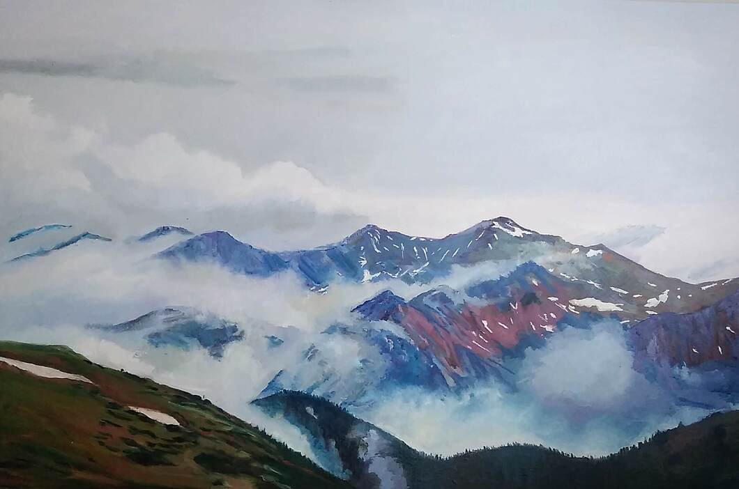 The Never Summer vrcholy. Colorado.