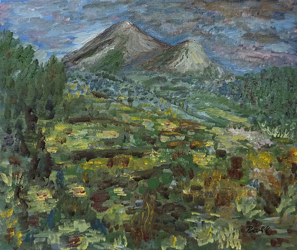Před bouří - České středohoří