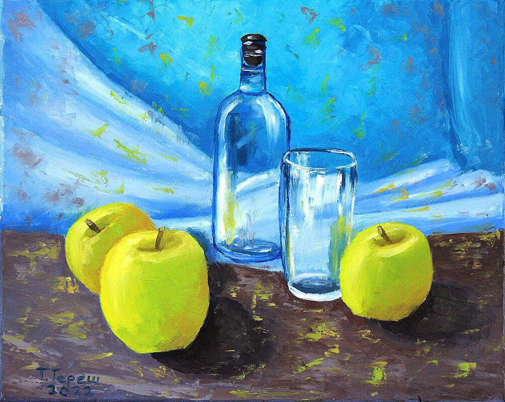 Apple still life