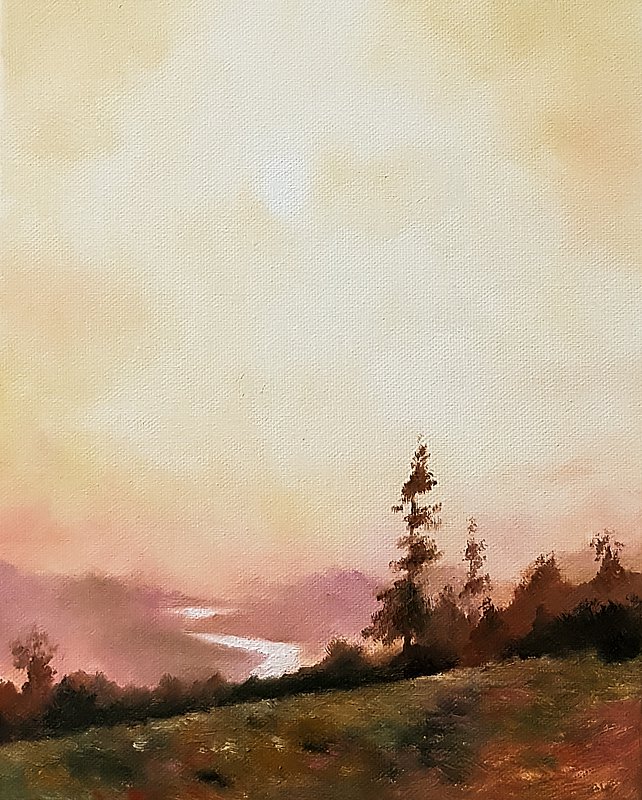 krajina s borovicí