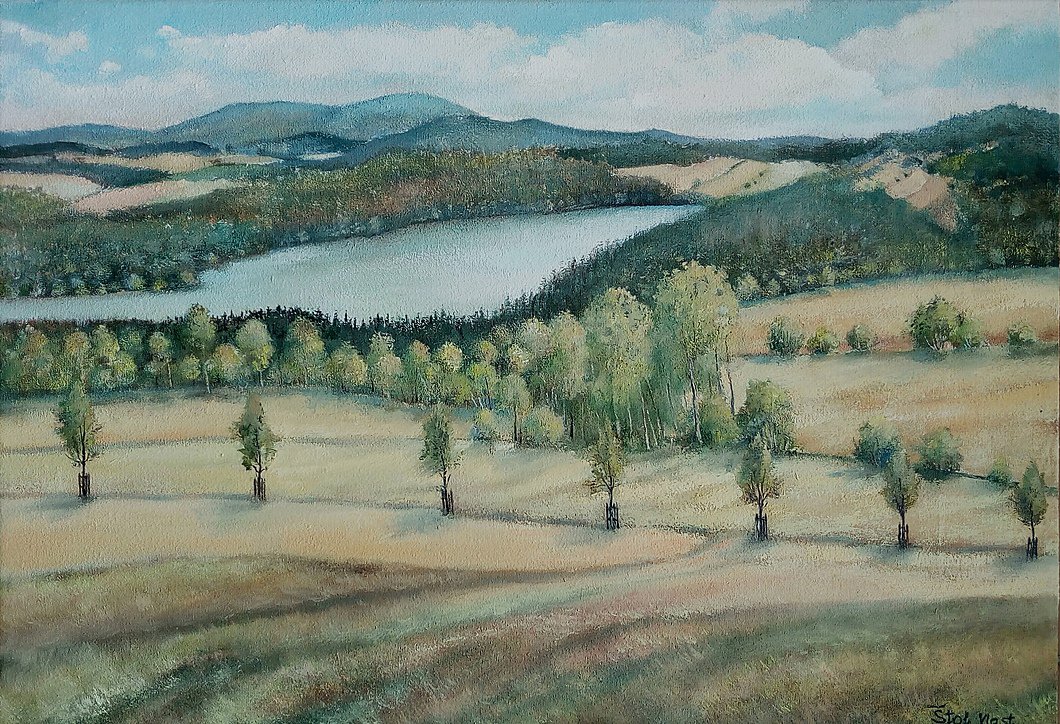 Krajina u vodní nádrže Žlutice