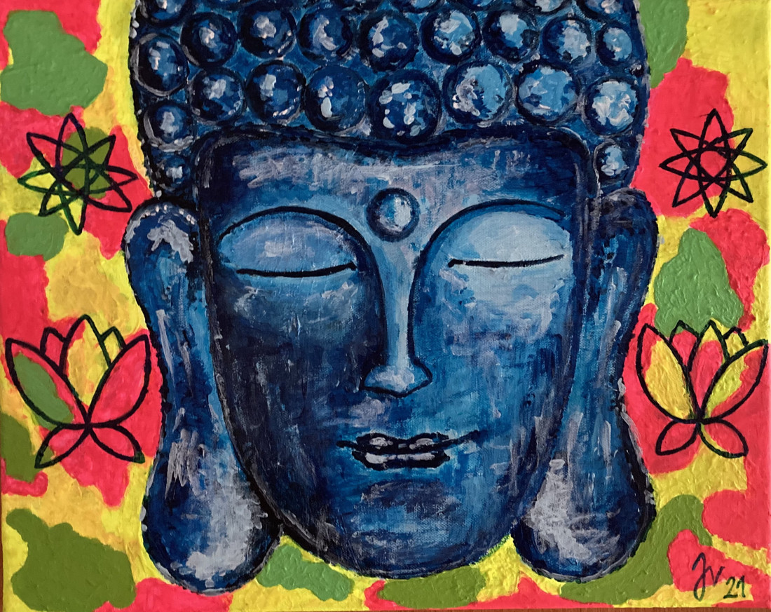 Buddha v lotosech