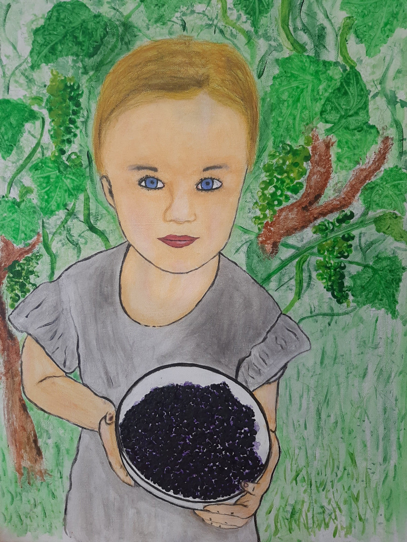 Girl with blackberry