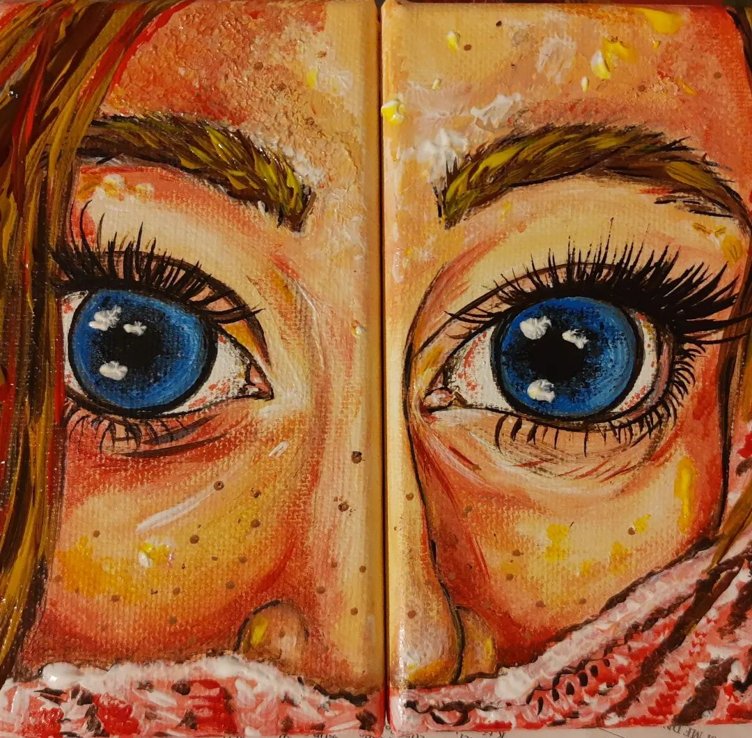 Oči - diptych