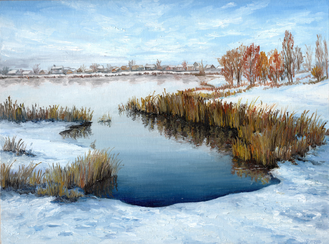 jezero u vesnice