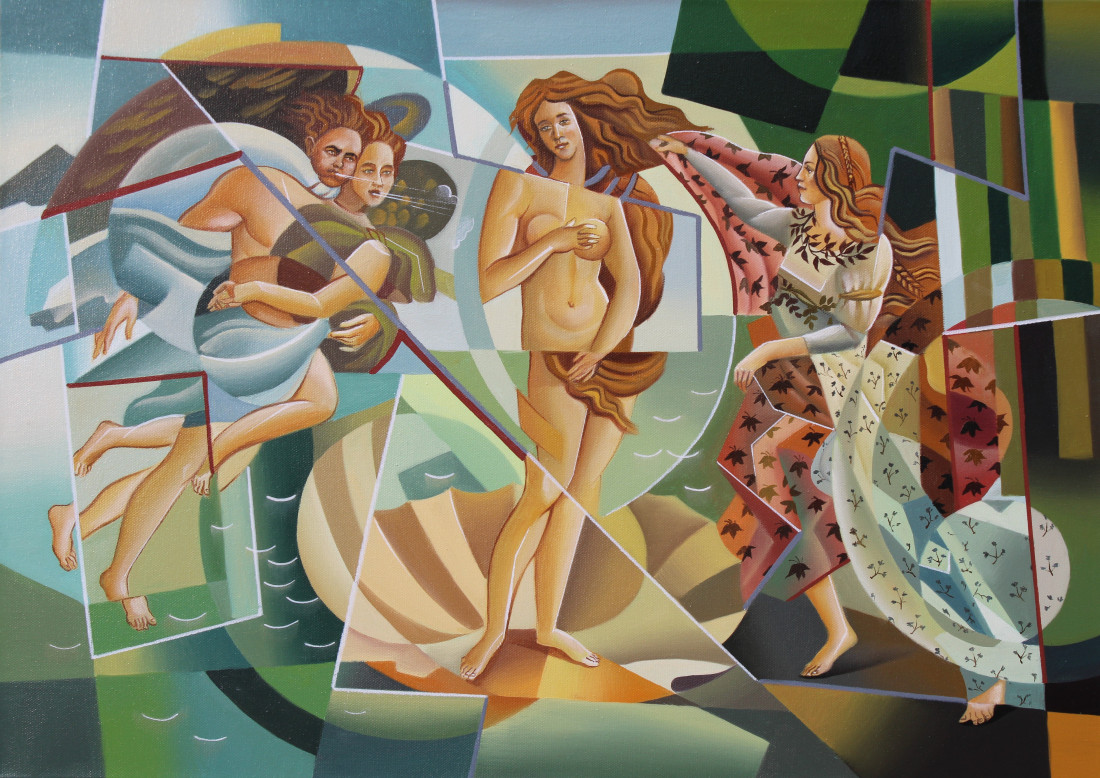 Cubistic Birth of Venus