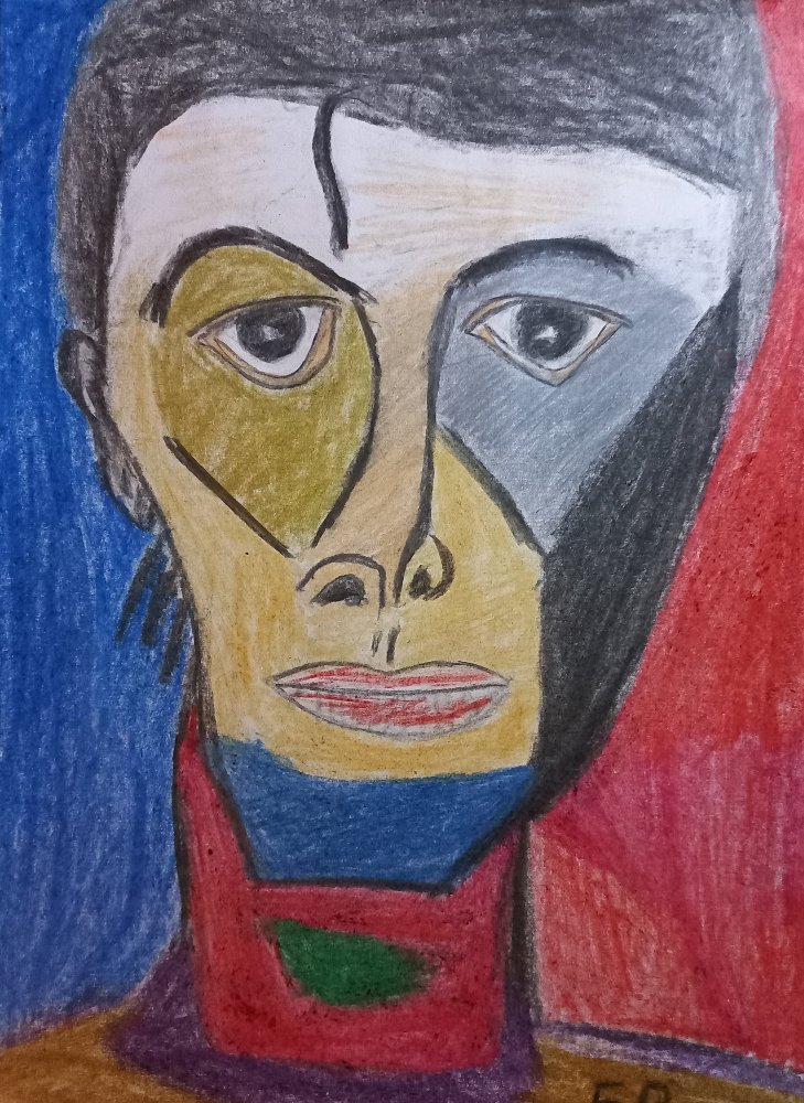 Portrét muže-David Bowie.