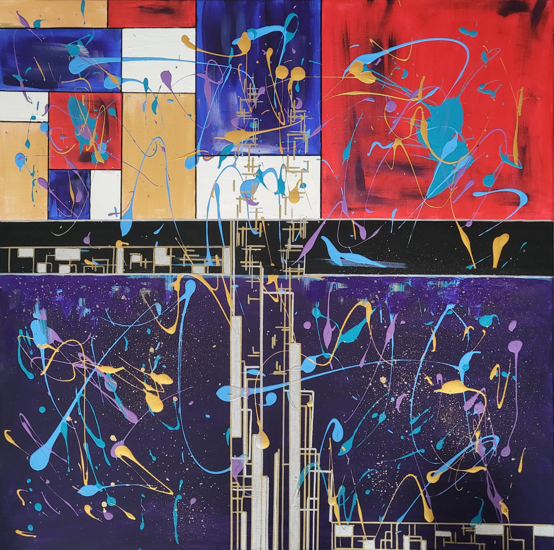 Mondrian, Kupka, Pollock in my head