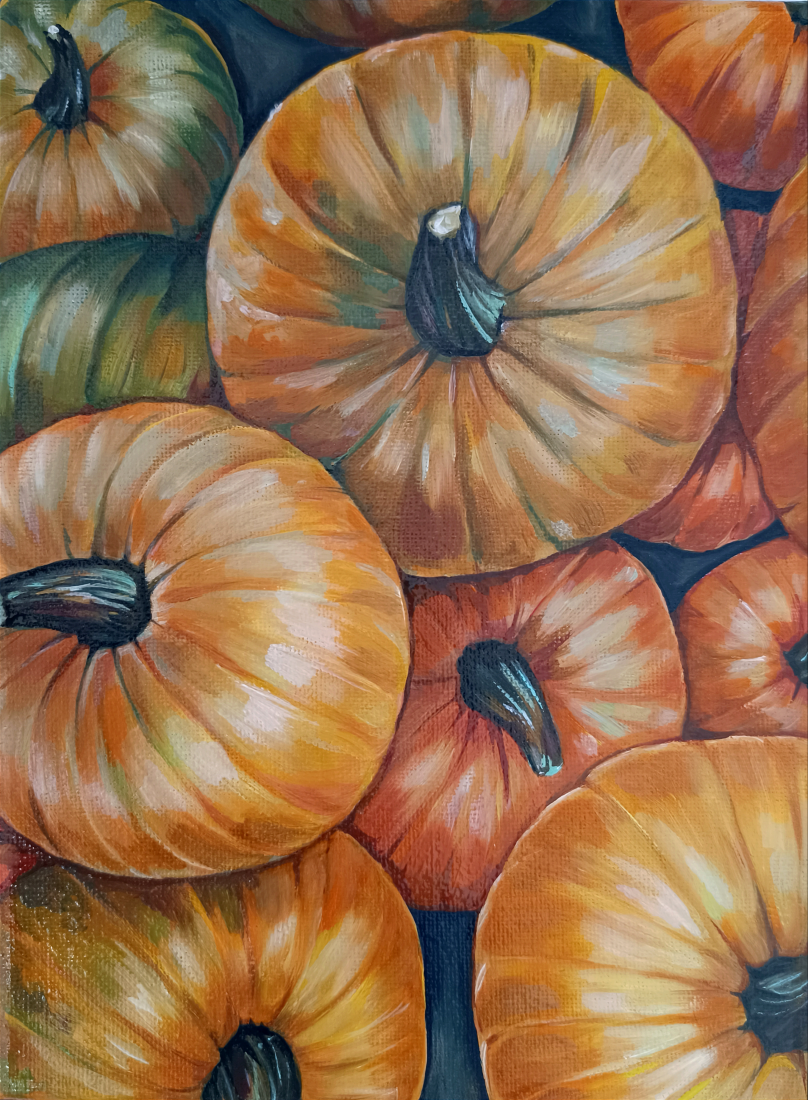 Orange pumpkins