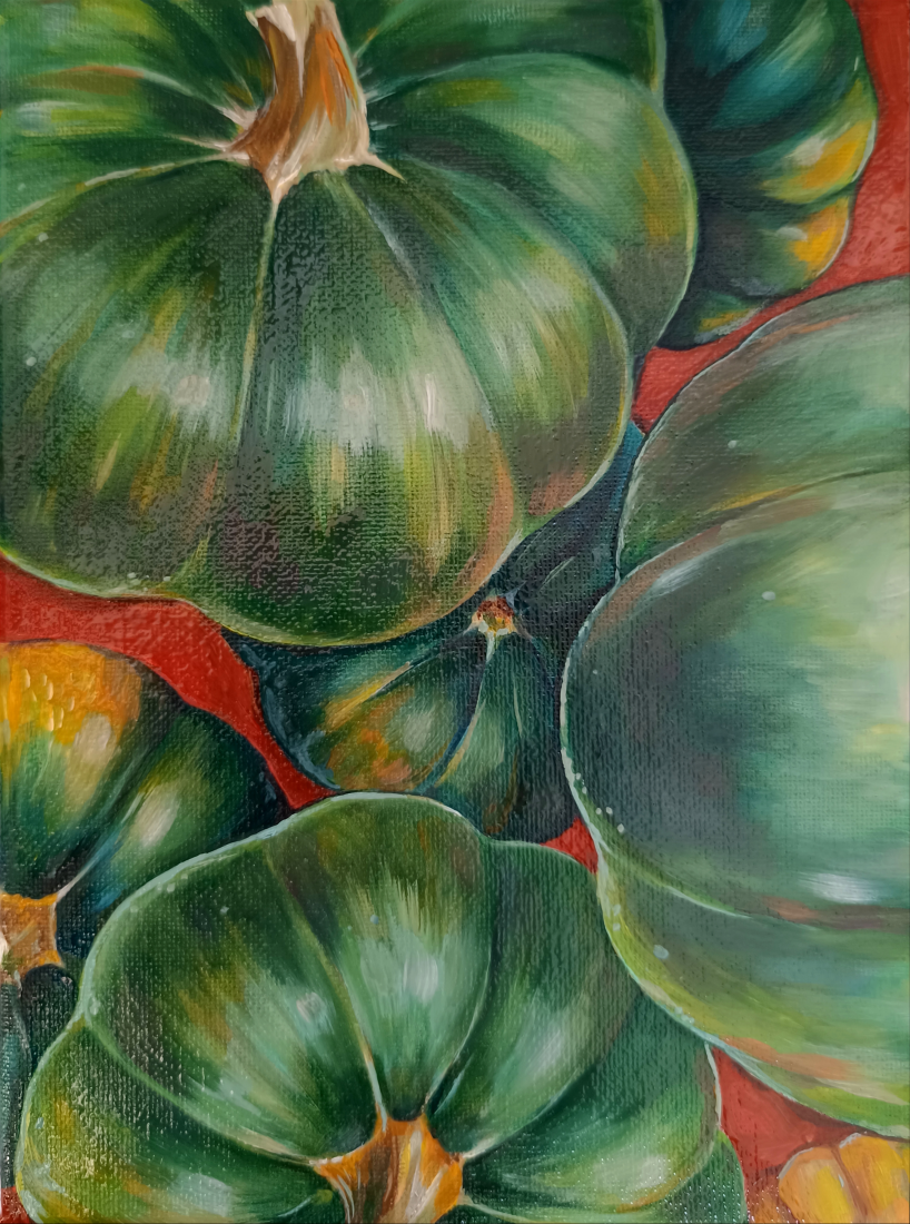 Green pumpkins