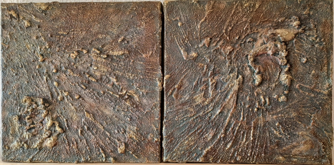 Bronzová slunce - diptych