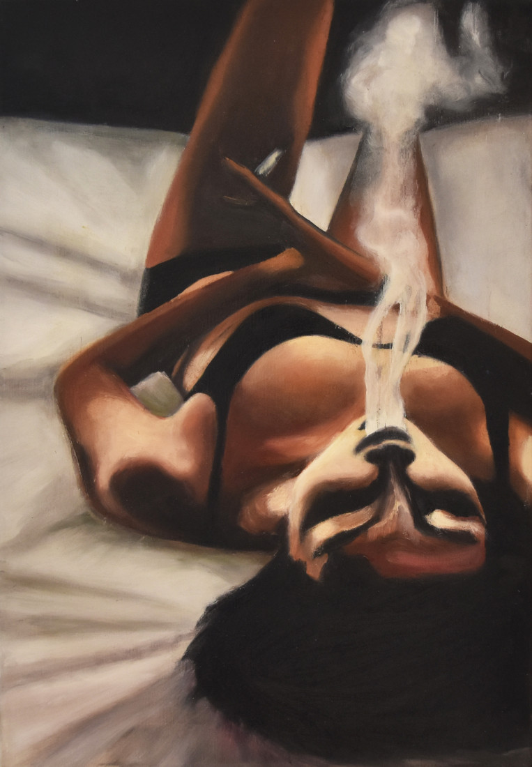 Smoking girl