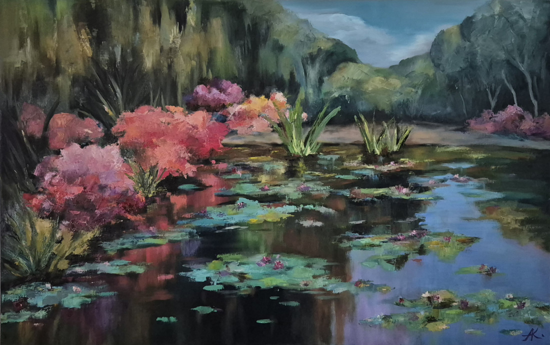 The forest lake