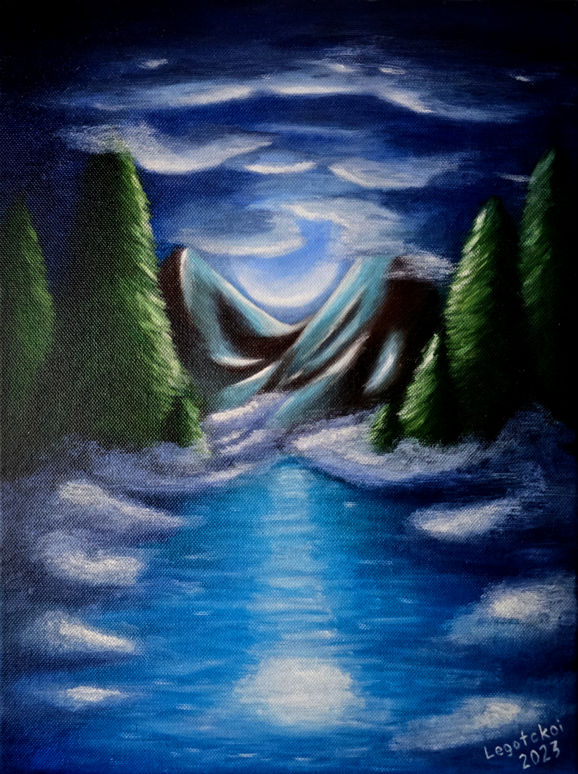Moon over the Lake