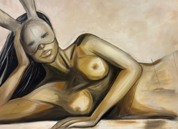 The girl in the mask