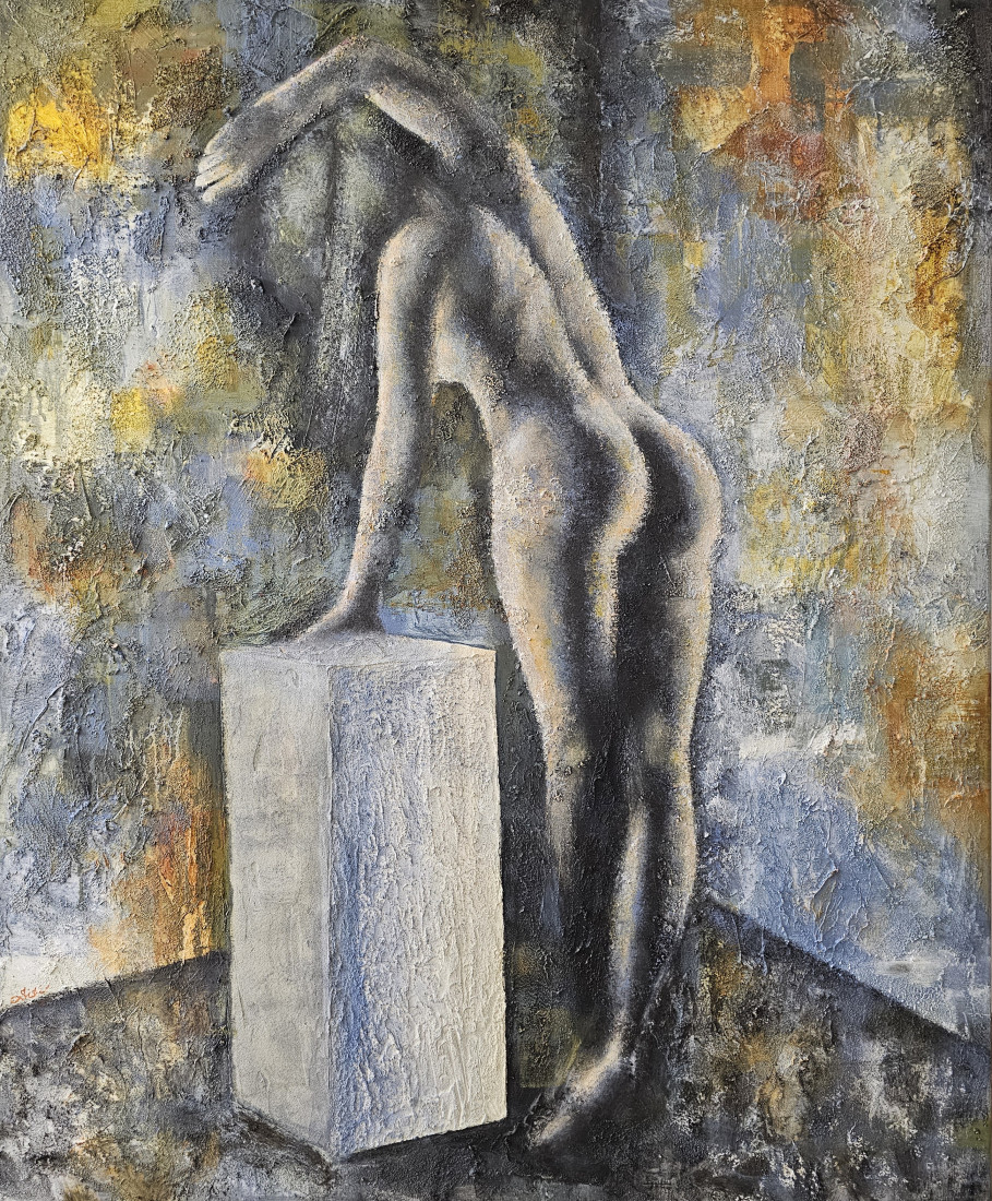 Modelka v ateliéru