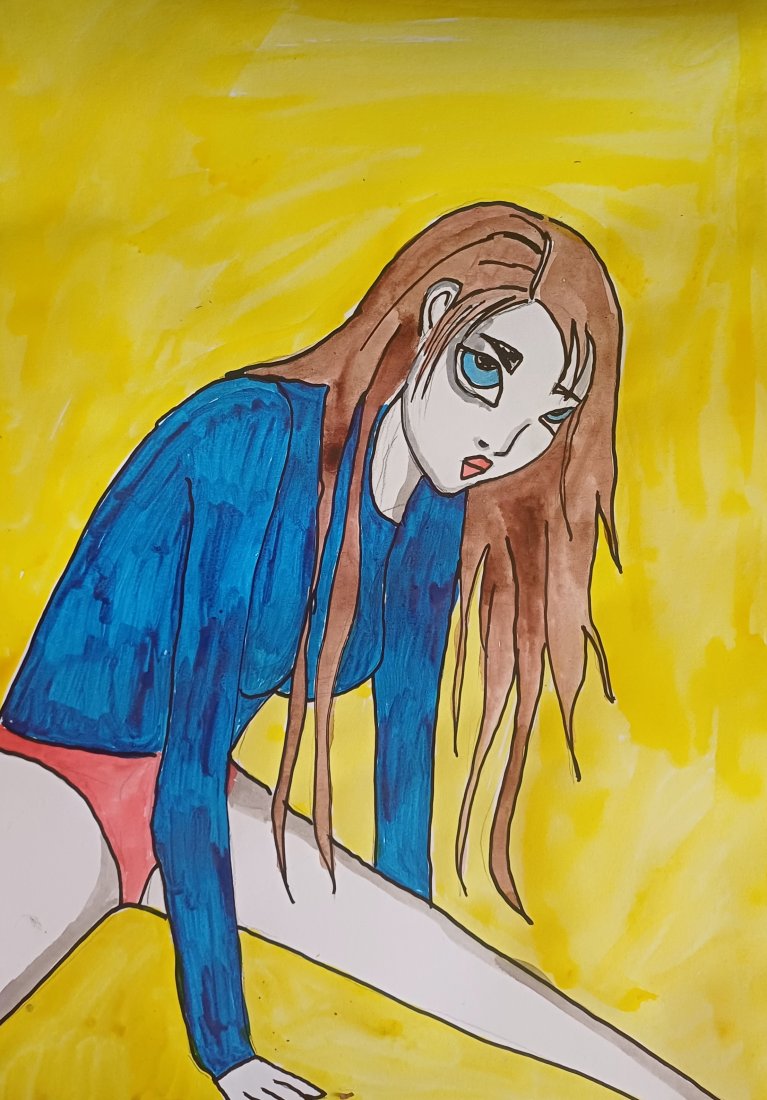 Slut on the floor