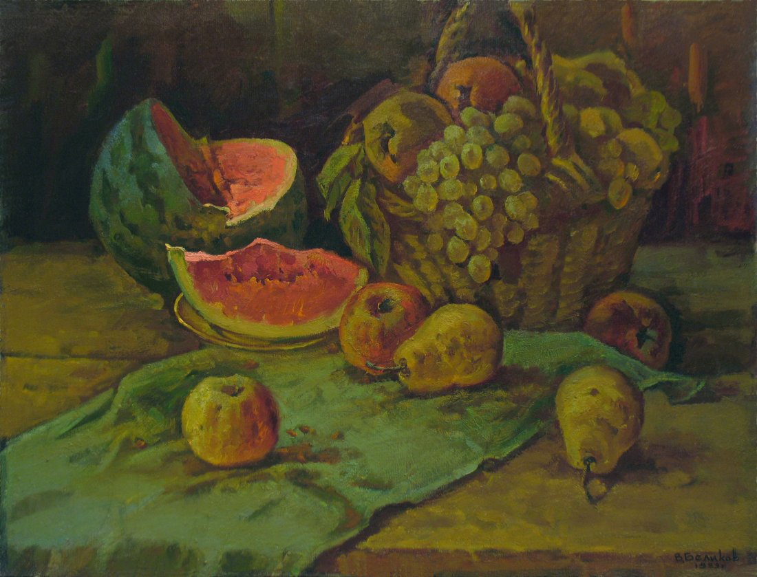 Still life with water melon