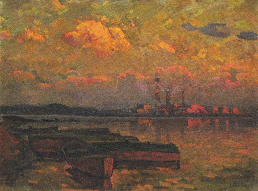 Summer evening on the river