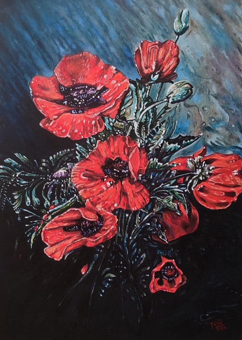 Amapolas en la noche