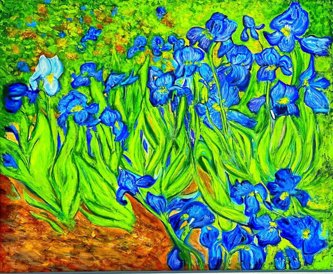 Irisy. Můj oblíbený Van Gogh