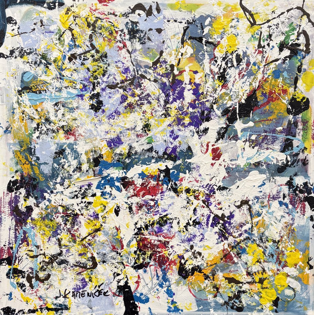 Explože barev inspirace Pollock