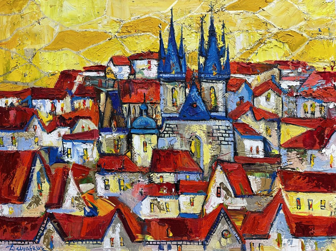 Praha po dešti