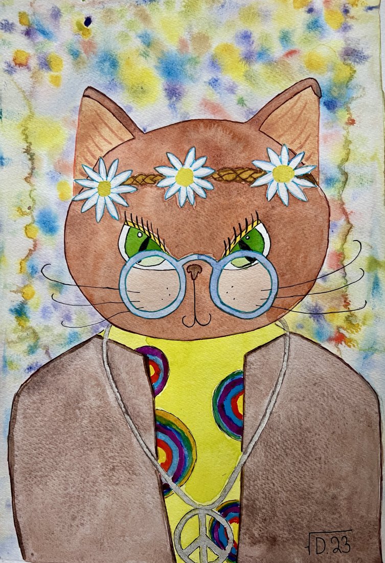 Hippie kočka