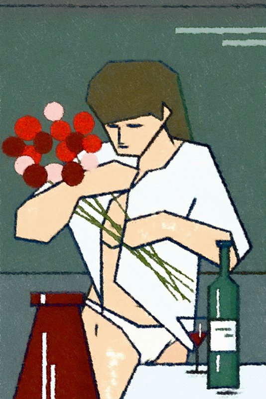 Dívka s kyticí