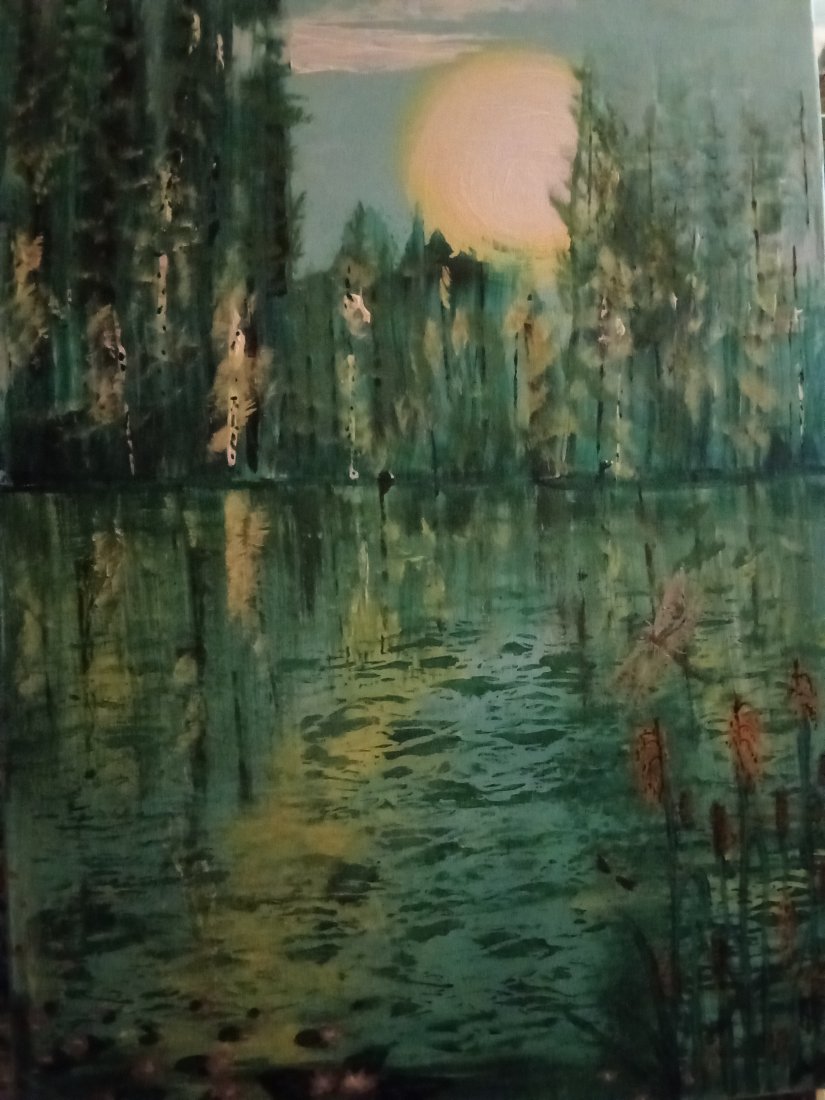 lesní jezero