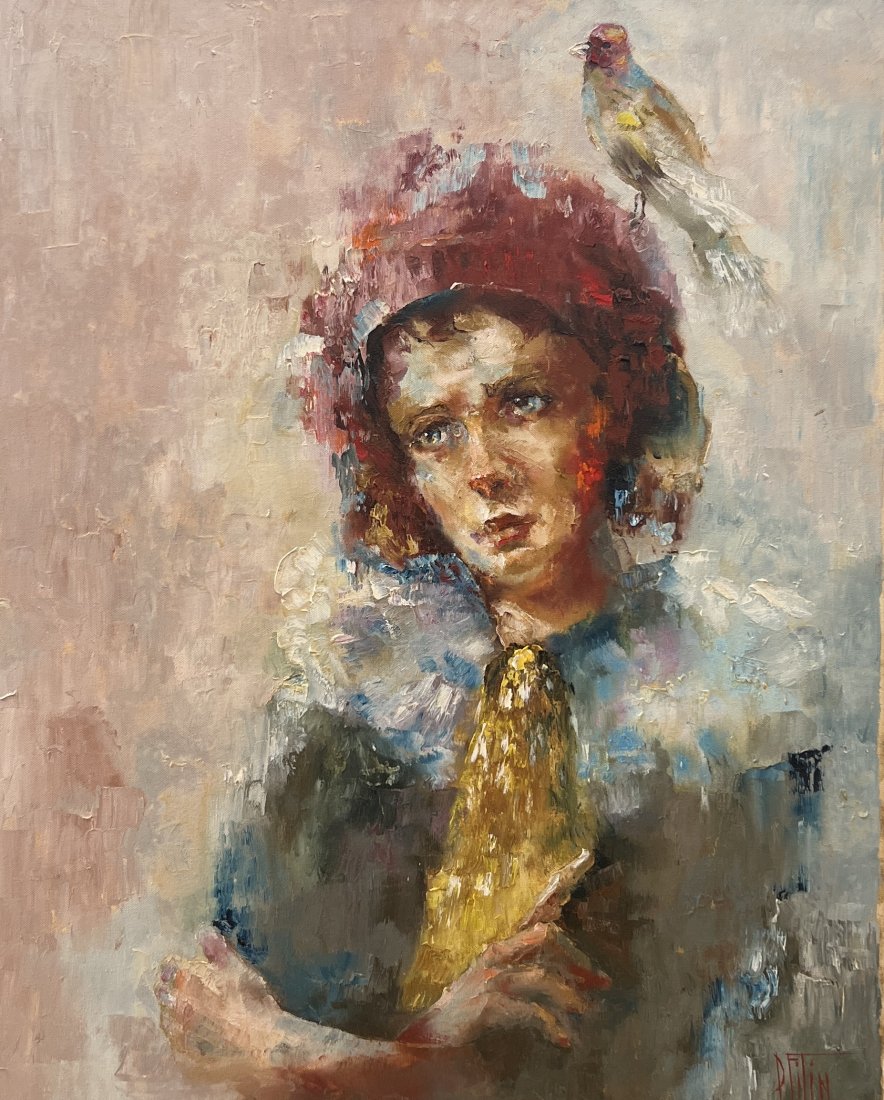 girl with bird
