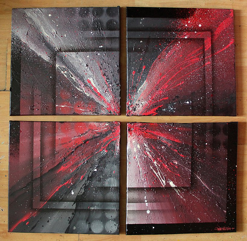red abstract vibes