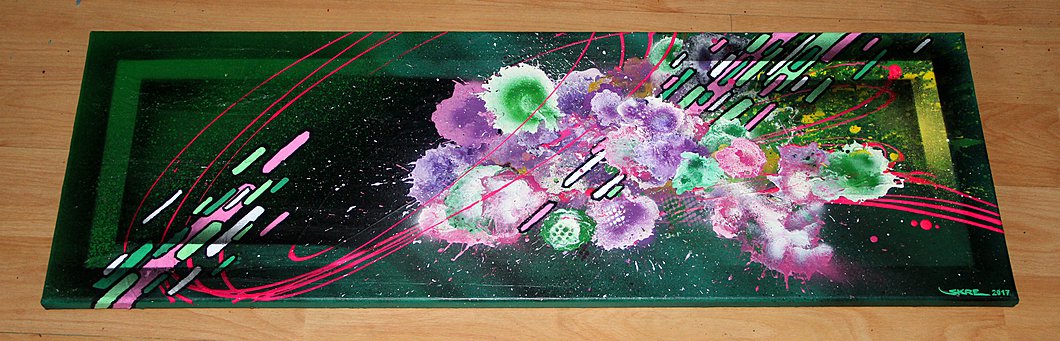 pink & green abstract vibes
