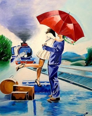 Red umbrella
