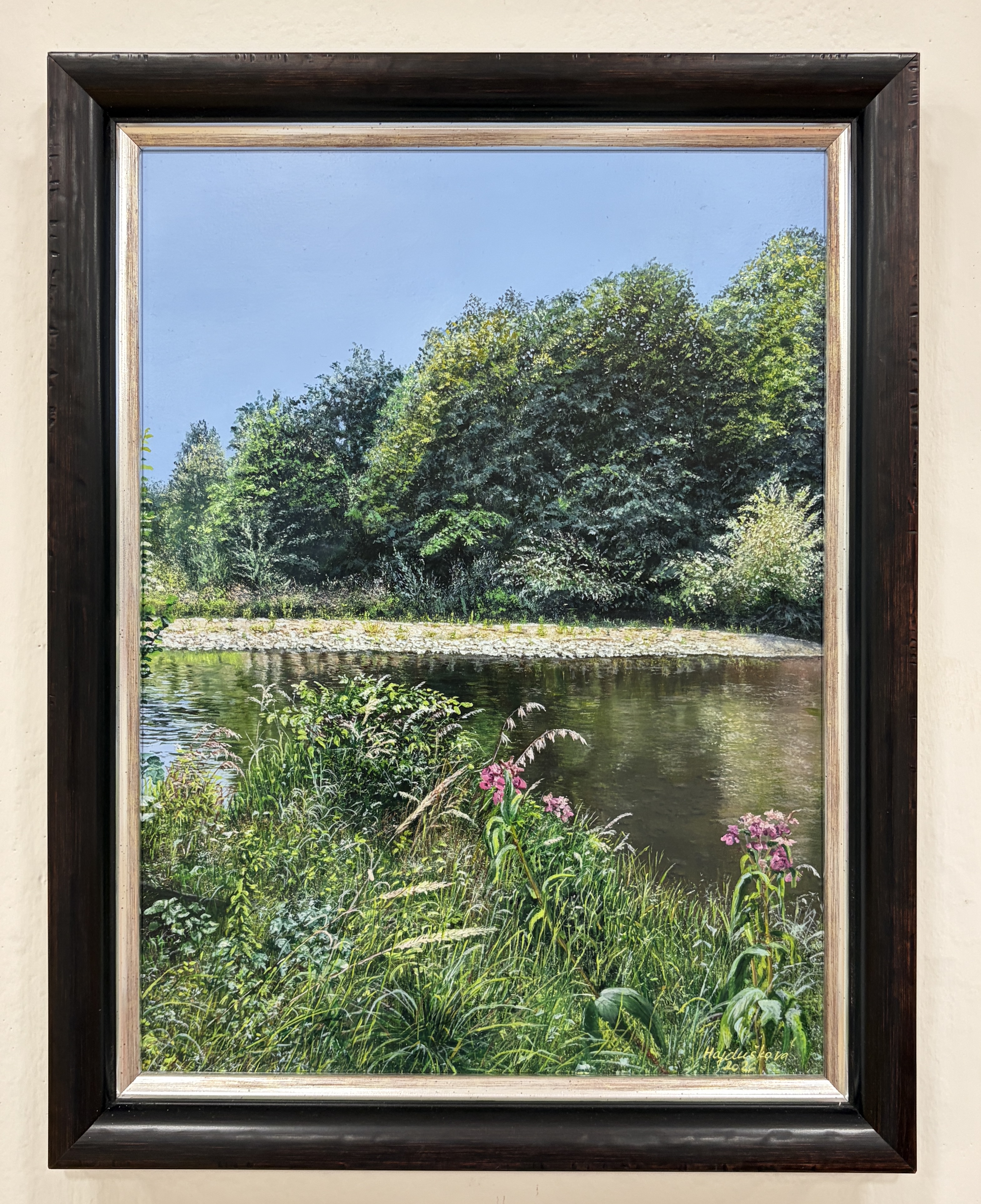 Letní břeh řeky Ostravice (The Ostravice Riverbank in Summer)