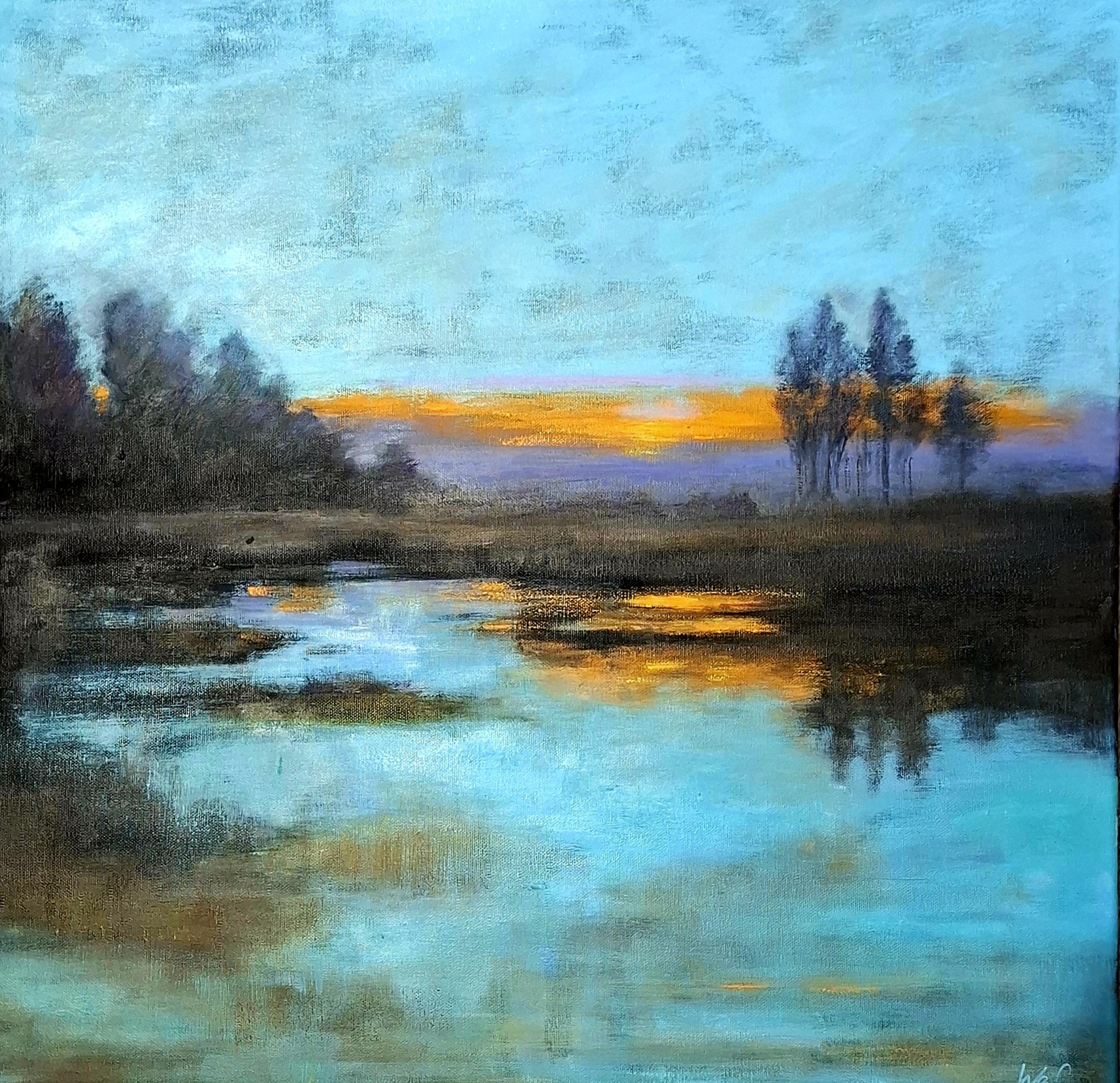 Jezírko za soumraku (The Little Pond at Dusk)