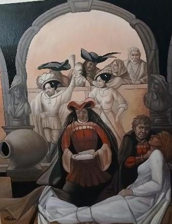 Pavarotti s postavami z oper (Pavarotti with Opera Characters)
