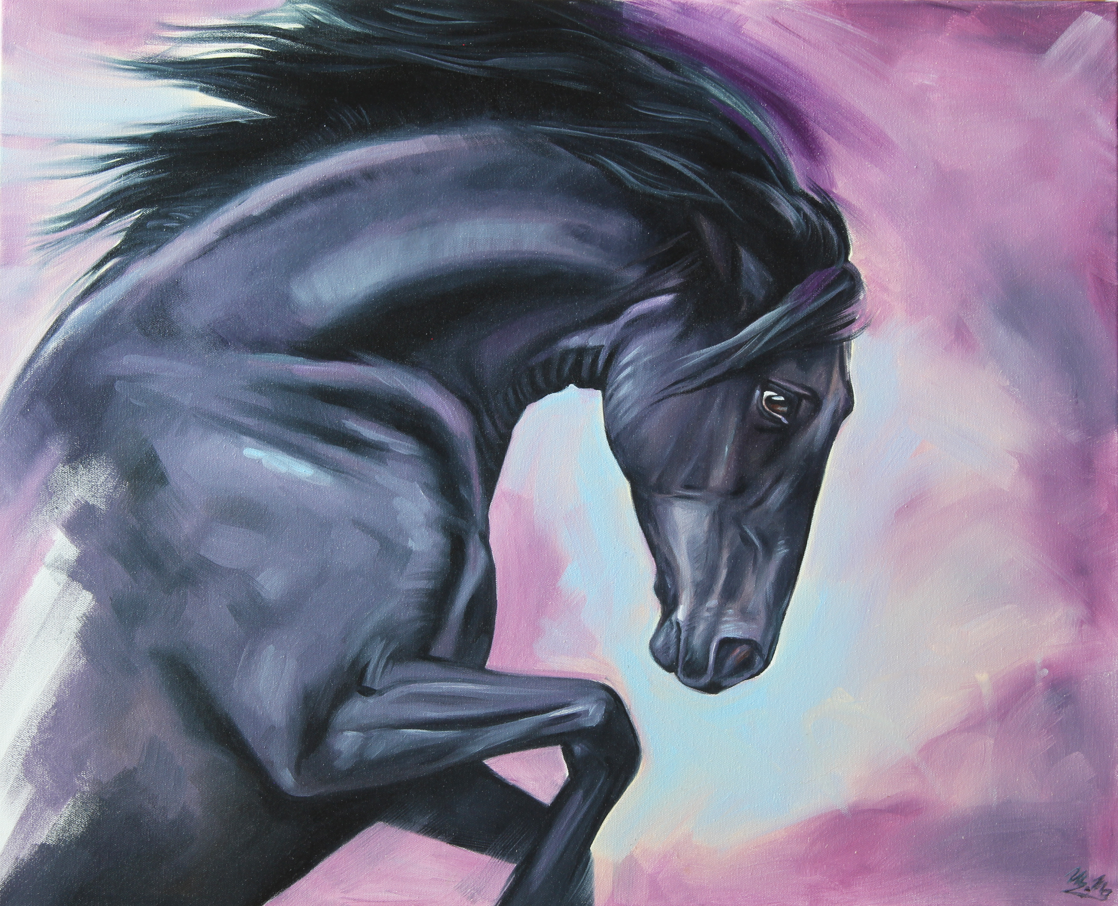 Kůň - violeť (Horse - Violet)