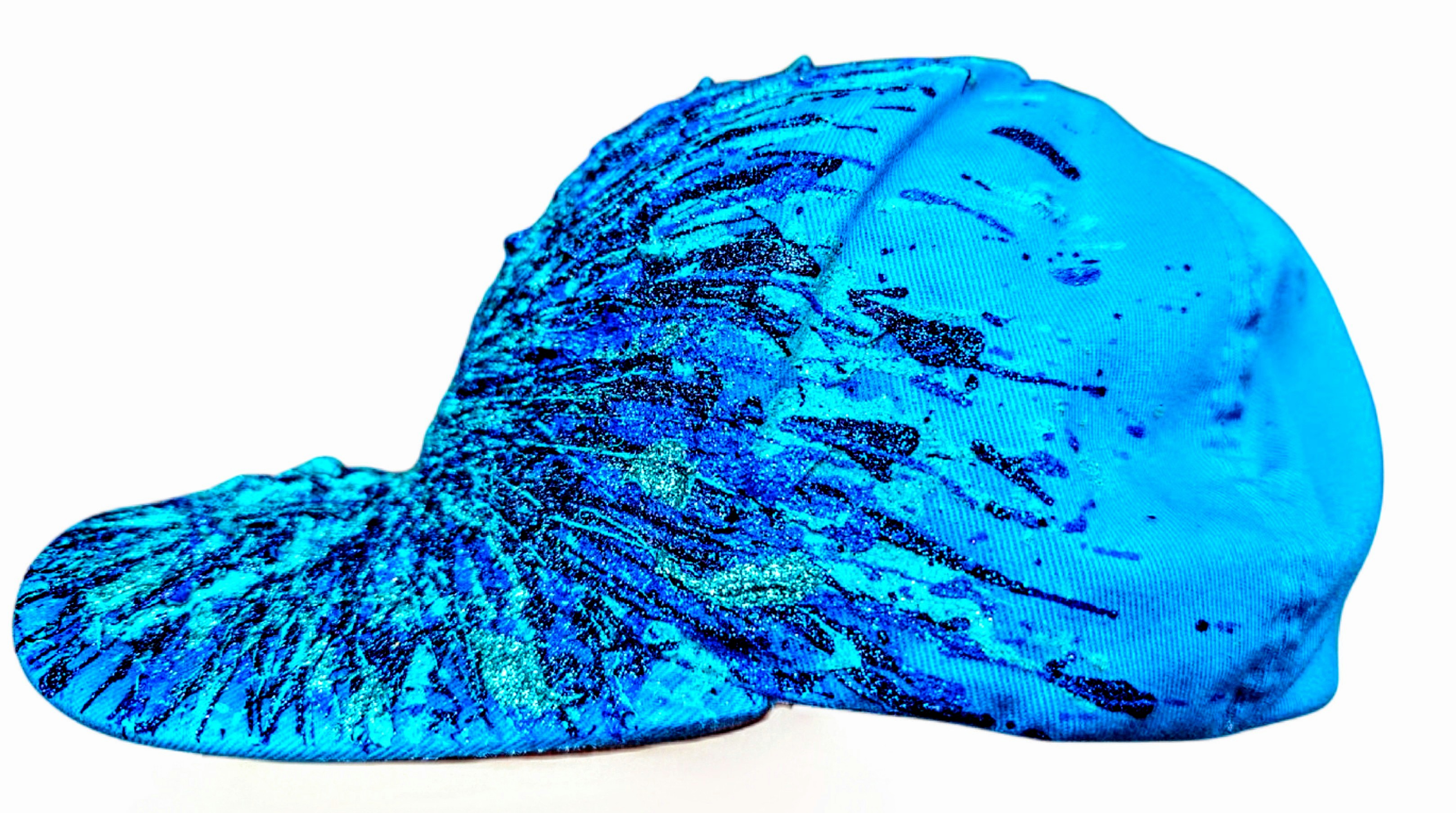funky art cap - AZURE ABYSS (funky művészeti sapka – AZURE ABYSS)