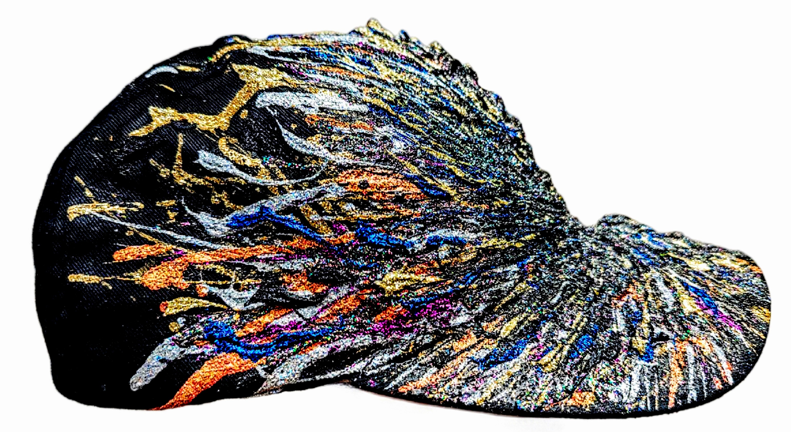darkness art cap HUMAN DECADENCE (boné «Darkness Art» HUMAN DECADENCE), Marek Pavlíček — Textile, 16 × 13 cm