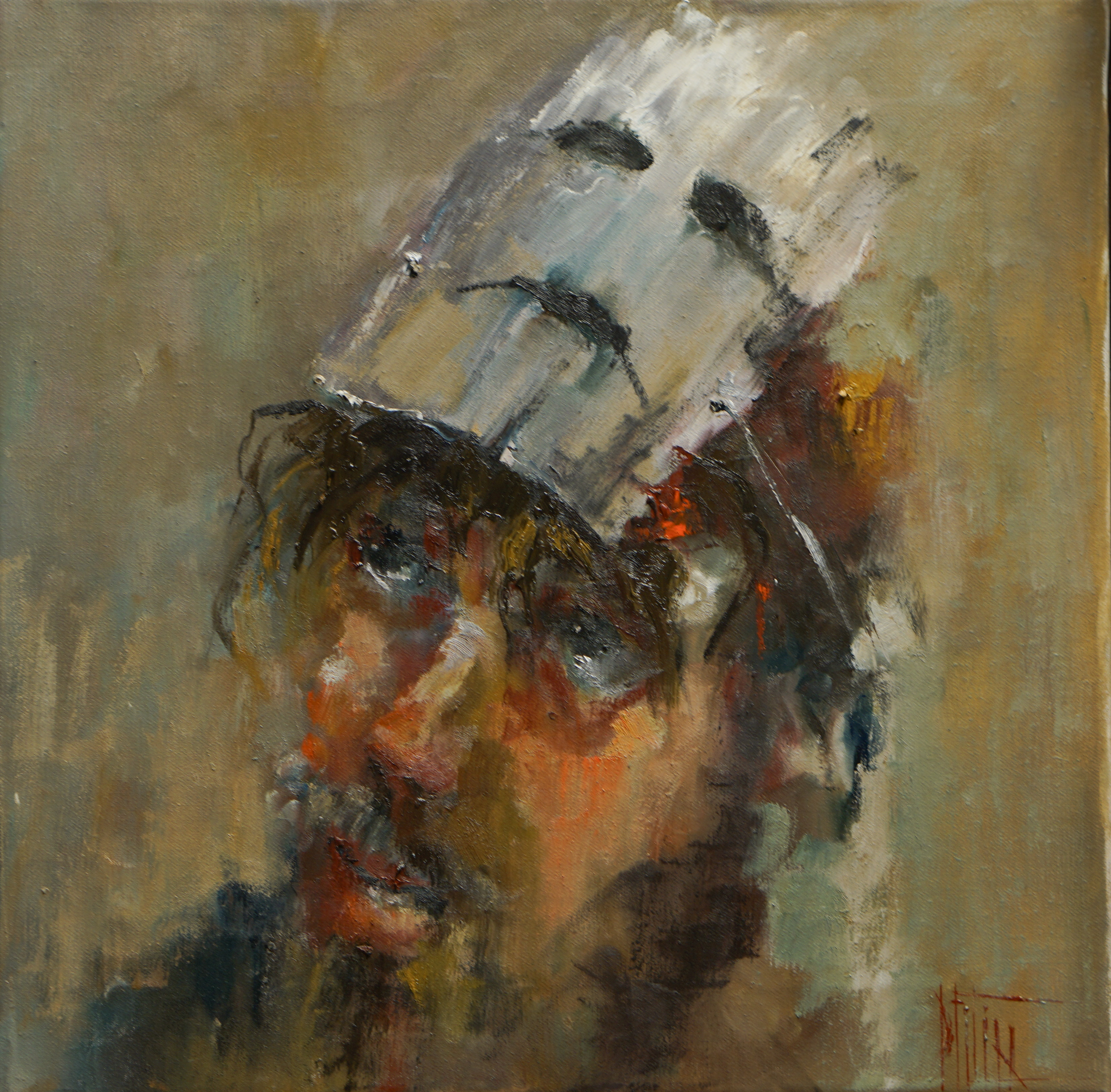 Мasopust (Carnival), Pavel Filin — Canvas, 40 × 40 cm