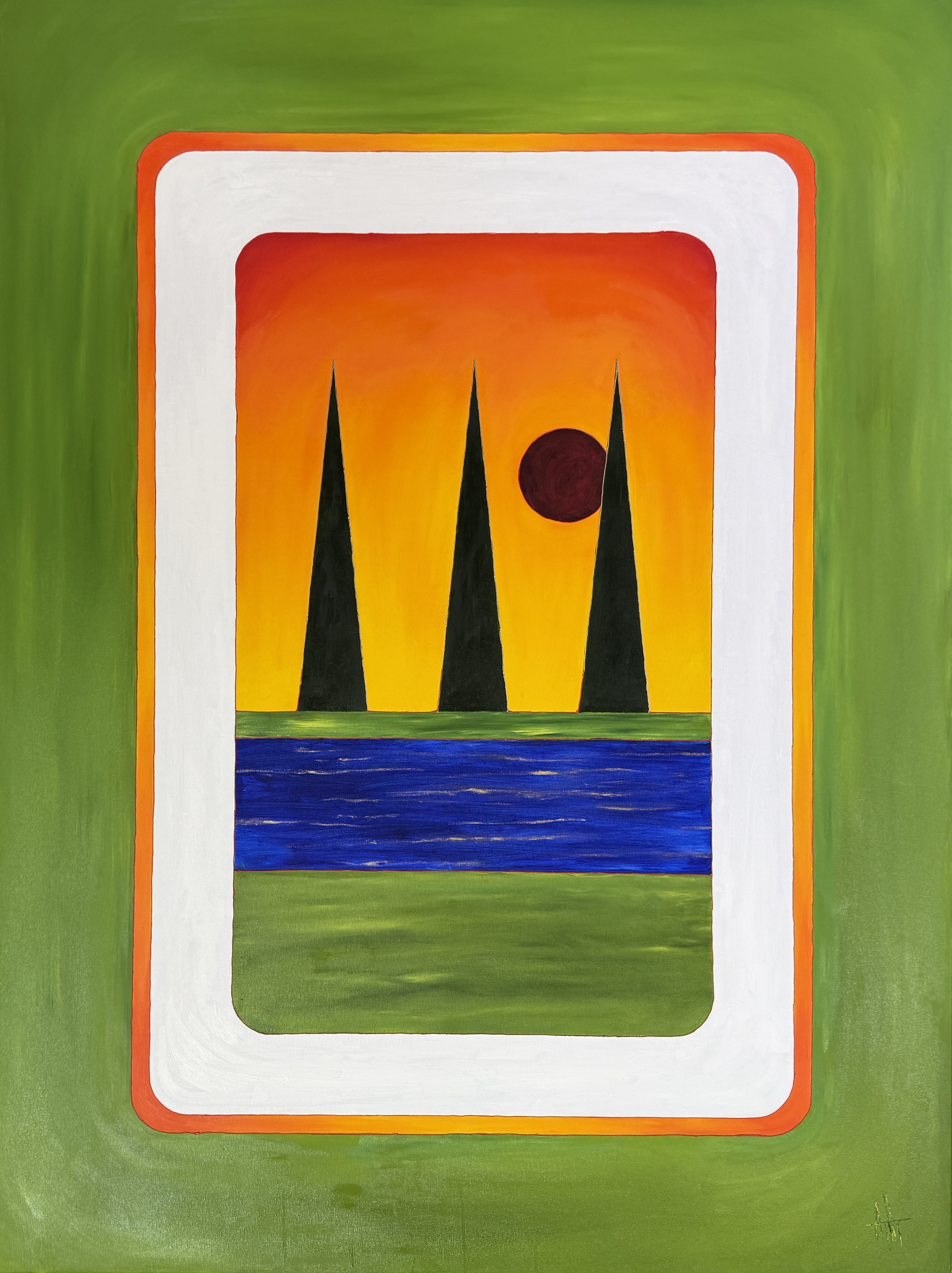 Magical landscape. Cypresses N1 (Magical Landscape. Cypresses N1)